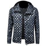 2026年新款连帽休闲夹克钱塘3019-JK9311P140假模商标已注册，男装夹克，钱塘6016-1(原3019)