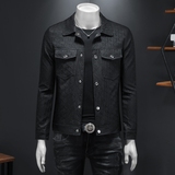 2025年新款提花翻领休闲夹克JK88603P175假模，男装夹克，钱塘6016-1(原3019)