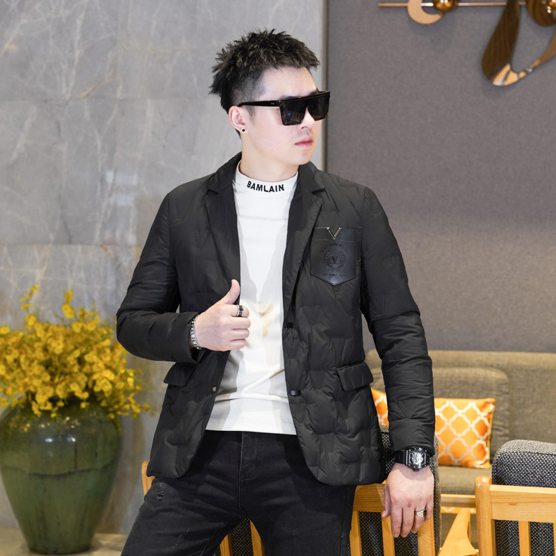 Y9591P2952024高端冬季90%白鸭绒压花西装领羽绒服真模405,男装羽绒服,钱塘6016-1(原3019)