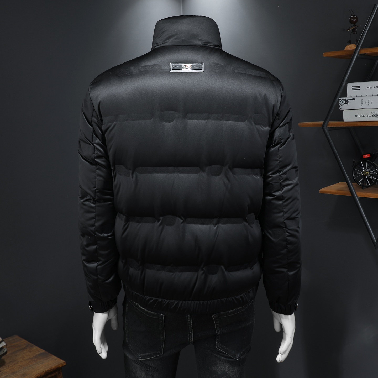 Y8368P3652025高端冬季90%白鸭绒亮面立领羽绒服假模395，男装羽绒服，钱塘6016-1(原3019)