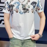 2025年新款短袖T恤钱塘3019TX3013P80真模，男装T恤，钱塘6016-1(原3019)