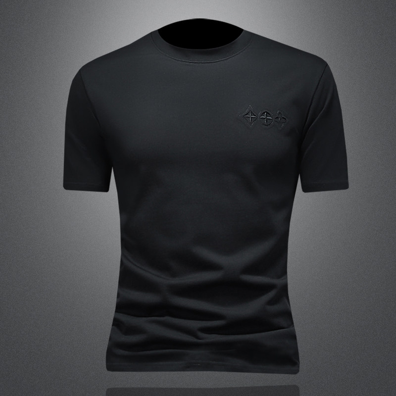 2026年新款微阔短袖T恤钱塘3019TX3080P75镂空商标已注册，男装T恤，钱塘6016-1(原3019)