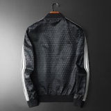 2026年新款印花立领休闲夹克钱塘3019-JK9035P155平铺黑色，男装夹克，钱塘6016-1(原3019)