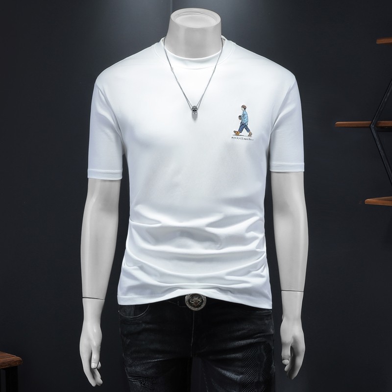 2025年新款微阔短袖T恤钱塘3019TX83027P65假模，男装T恤，钱塘6016-1(原3019)