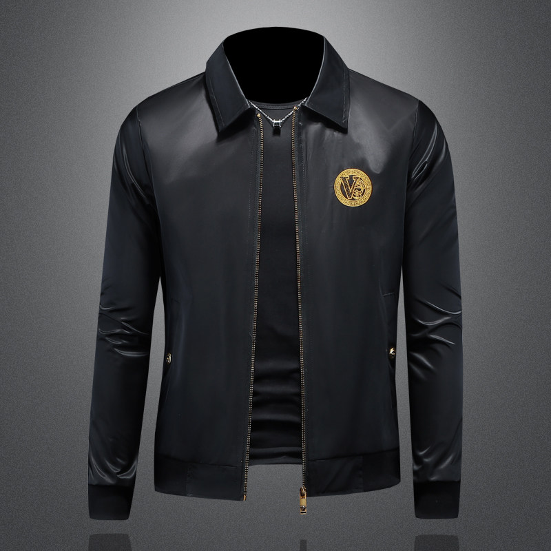 商标已注册2026年新款刺绣翻领休闲夹克 JK9236 P155 镂空 黑色图片