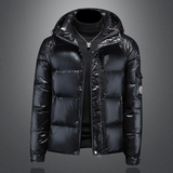 Y9571P3302024高端冬季90%白鸭绒亮面连帽羽绒服镂空控价365，男装羽绒服，钱塘6016-1(原3019)