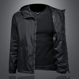 2026年新款连帽休闲夹克钱塘3019-JK9315P145镂空，男装夹克，钱塘6016-1(原3019)