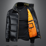 Y8360P3652025高端冬季90%白鸭绒亮面立领羽绒服镂空395，男装羽绒服，钱塘6016-1(原3019)