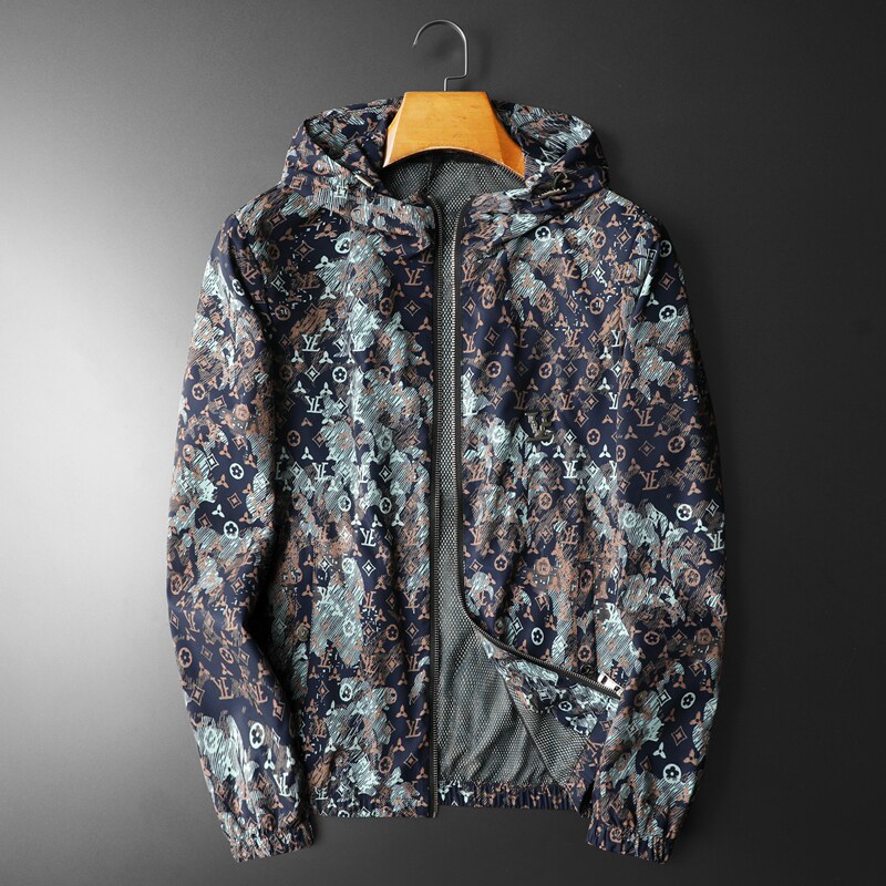 2026年新款男士韩版修身连帽夹克钱塘3019FSY9066P150平铺，男装防晒衣，钱塘6016-1(原3019)