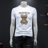 商标已注册2025年新款短袖T恤3019TX3001P75假模白色，男装T恤，钱塘6016-1(原3019)