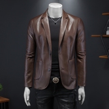 2026年新款男士修身PU西装大码西服钱塘3019X6727P160假模，男装西服，钱塘6016-1(原3019)