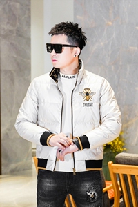 Y9562 P335 2024高端冬季90%白鸭绒亮面立领羽绒服 真模 385图片