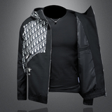 2026年新款连帽休闲夹克钱塘3019-JK9297P155镂空蓝，男装夹克，钱塘6016-1(原3019)