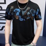 2025年新款短袖T恤钱塘3019TX3013P80真模，男装T恤，钱塘6016-1(原3019)