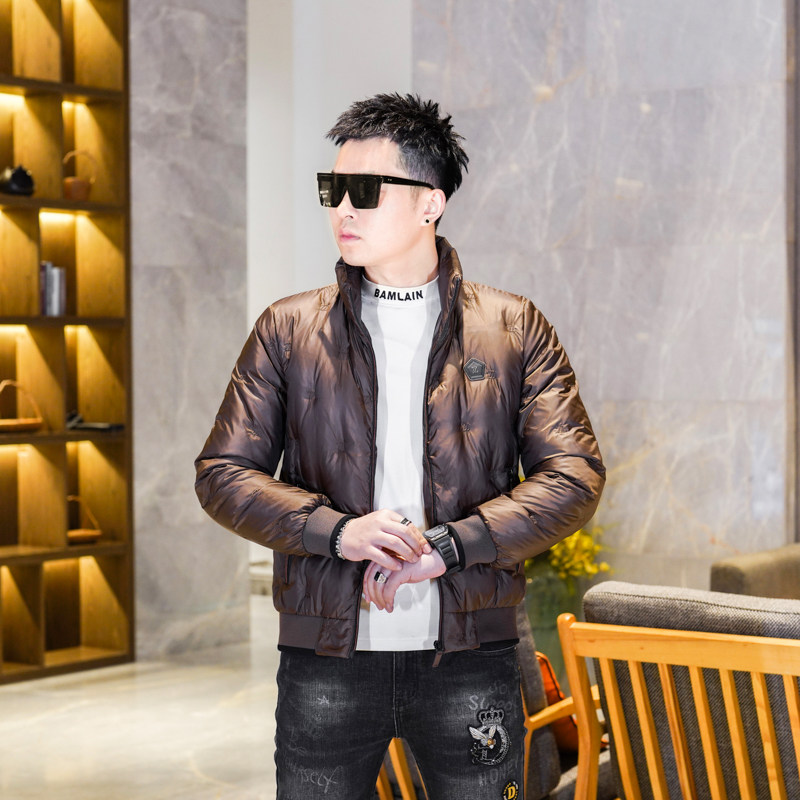 Y9552P2902024高端冬季90%白鸭绒亮面立领羽绒服真模320，男装羽绒服，钱塘6016-1(原3019)