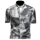 2025年新款微阔短袖衬衫青春大码修身衬衣钱塘30192472P85假，男装T恤，钱塘6016-1(原3019)