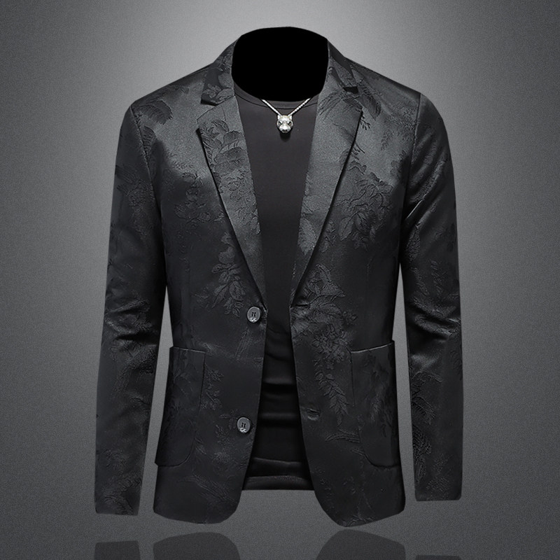 2026年新款高端提花休闲小西装钱塘3019X6705P160镂空，男装西服套装，钱塘6016-1(原3019)