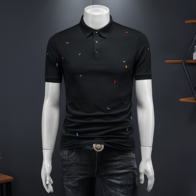 2025年新款短袖POLO衫钱塘3019-PL5122P75假模，男装T恤，钱塘6016-1(原3019)