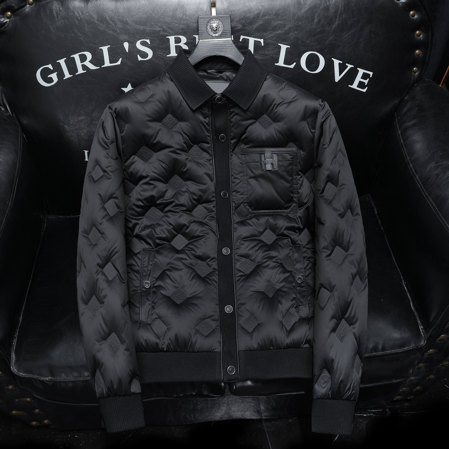 Y79229P3352025高端冬季90%鹅绒翻领暗花羽绒服沙发390，男装羽绒服，钱塘6016-1(原3019)