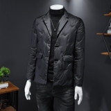 2023年西装领白鸭绒羽绒服钱塘3019Y19851P290假模有大货，男装羽绒服，钱塘6016-1(原3019)