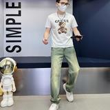 2025年新款短袖T恤钱塘3019TX3003P75真模，男装T恤，钱塘6016-1(原3019)