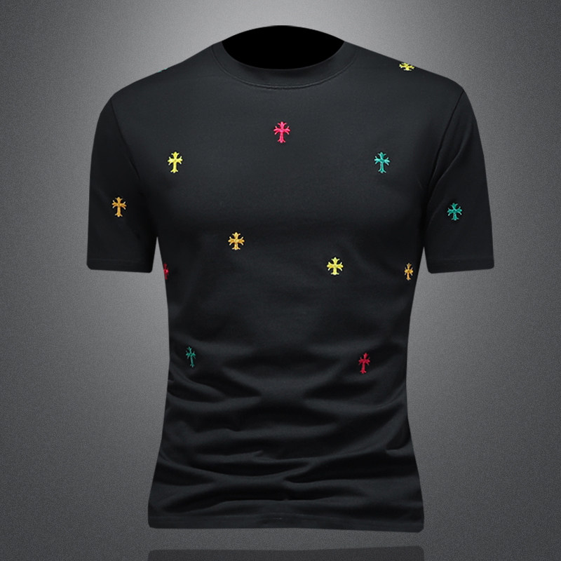 2026年新款微阔短袖T恤钱塘3019TX3073P75镂空，男装T恤，钱塘6016-1(原3019)