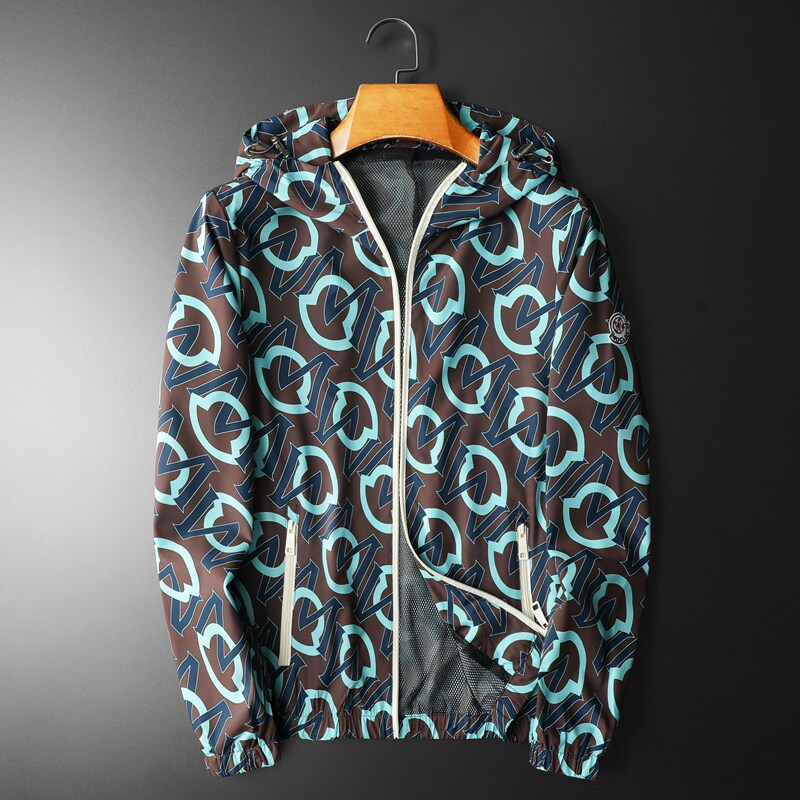 2026年新款男士韩版修身连帽夹克钱塘3019FSY9052P150平铺咖，男装防晒衣，钱塘6016-1(原3019)