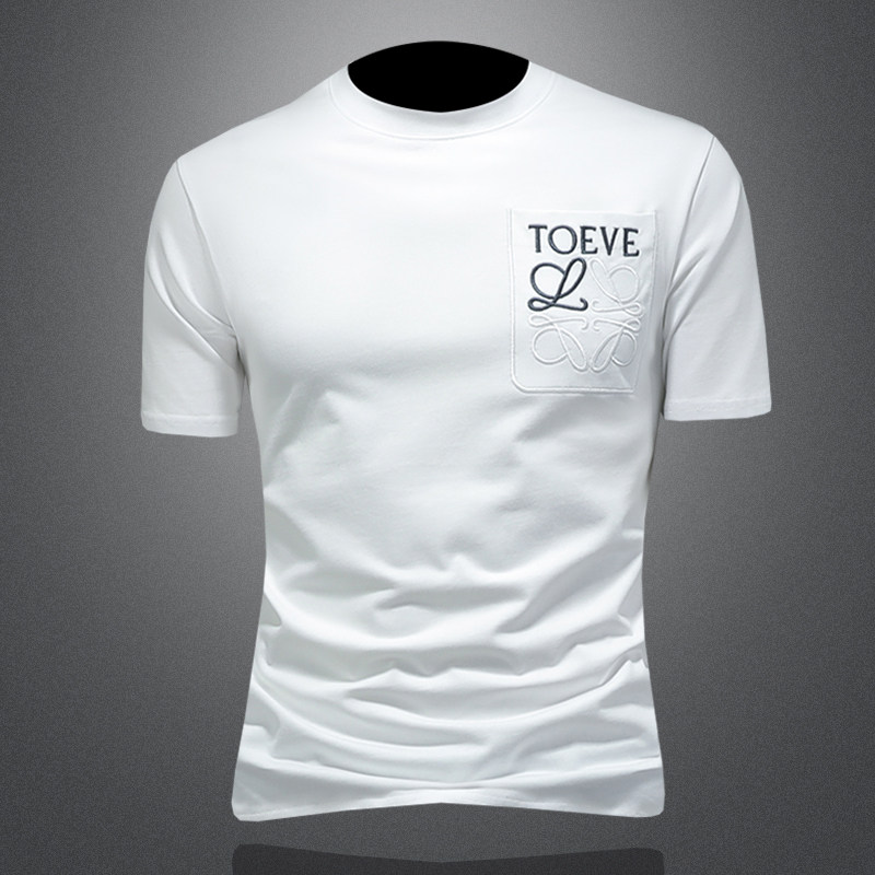 2026年新款微阔短袖T恤钱塘3019TX3077P75镂空，男装T恤，钱塘6016-1(原3019)