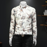 2026年新款长袖衬衫青春大码修身衬衣钱塘30199775P85假模，男装衬衫，钱塘6016-1(原3019)