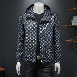 2026年新款连帽休闲夹克钱塘3019-JK9311P140假模商标已注册，男装夹克，钱塘6016-1(原3019)