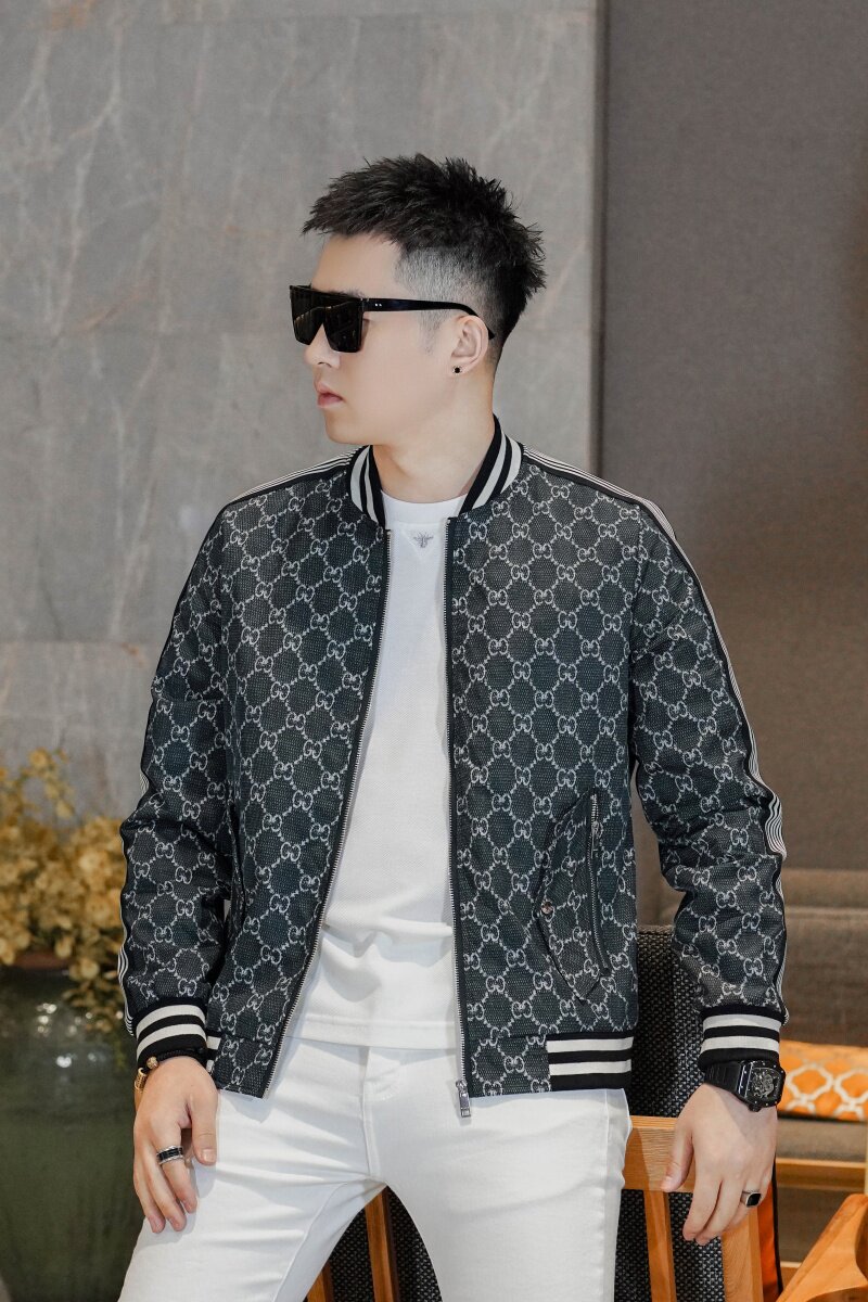 2026年新款圆领休闲夹克钱塘3019-JK9309P145真模商标已注册,男装夹克,钱塘6016-1(原3019)