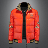 Y8083P3652024高端冬季90%白鸭绒亮面立领羽绒服镂空395，男装羽绒服，钱塘6016-1(原3019)