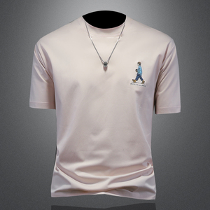 2025年新款微阔短袖T恤 钱塘3019 TX83027 P65 镂空，男装T恤，钱塘6016-1(原3019)