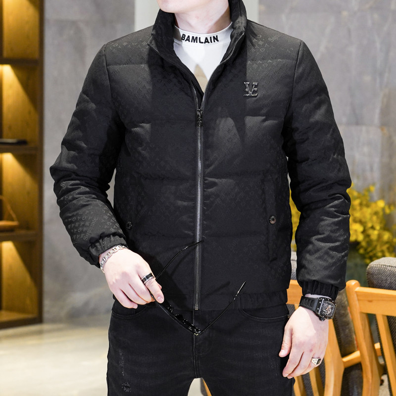 Y9560P3302024高端冬季90%白鸭绒提花立领羽绒服真模385,男装羽绒服,钱塘6016-1(原3019)