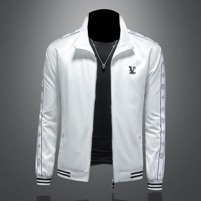 商标已注册2025年新款提花连帽休闲夹克JK58883P165镂空，男装夹克，钱塘6016-1(原3019)