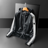 2026年新款印花翻领休闲夹克钱塘3019-JK9036P160平铺黑色，男装夹克，钱塘6016-1(原3019)