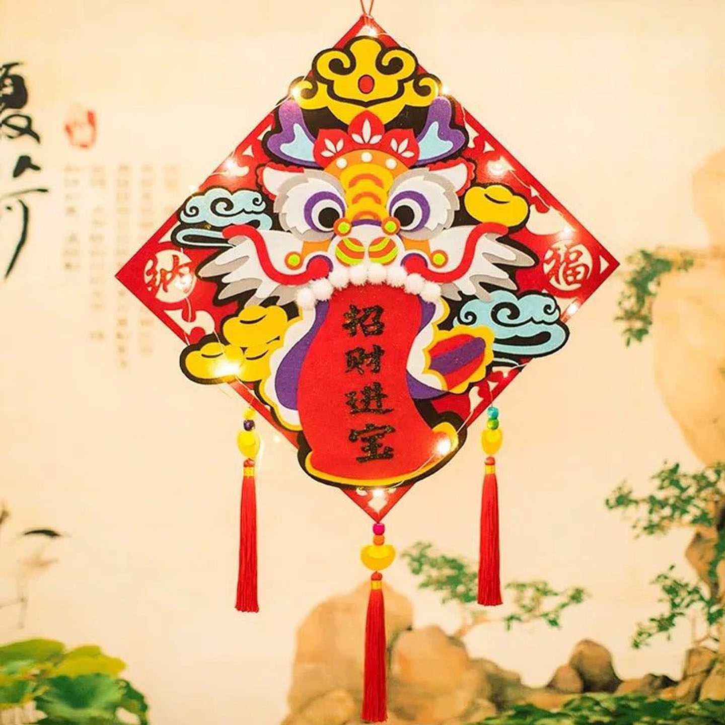 马年元旦春节福字贴手工创意粘贴新年装饰不织布手工材料,玩具/童车/益智/积木/模型,手工创意粘贴类,淘宝优惠券,粉丝福利购,淘宝优惠卷