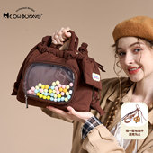 喵小兔原创甜美痛包小食量二次元 斜挎包日常休闲双肩包三用追星包