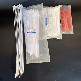 尼龙扎带固定器强力卡扣大号扎线带白色自锁式塑料捆绑绳锁拉紧器