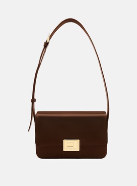 ACloud书本锁法棍包腋下包高级质感小众设计头层牛皮单肩斜挎包