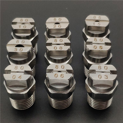 304不锈钢扇形雾化喷嘴 高压清洗万向喷头HVV1/4 2510/4003/8020