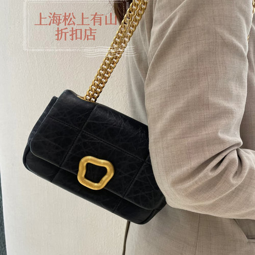 巧克力包系列山下女包轻奢牛皮斜挎链条软手机包单肩斜挎小方包