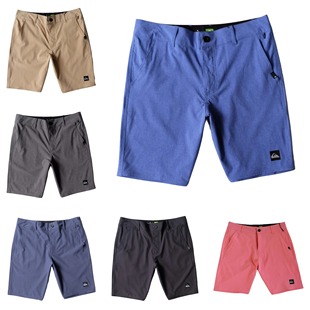 Quiksilver速干沙滩裤弹力休闲运动五分可下水冲浪裤男泳裤西裤