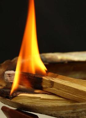 秘鲁圣木条palo santo 高油老料原木木条熏香 有火熏香空间净化