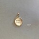 日常气质百搭 精致简约好运挂坠 9K黄金 幸运lucky金币K金吊坠
