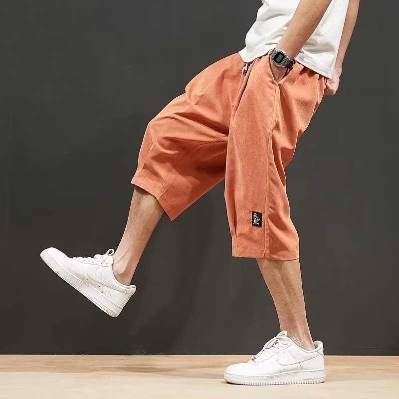 男装夏天七分裤男款潮流宽松运动