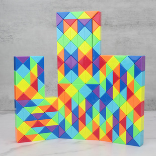 彩色魔尺24段36 48段240神奇百变魔王幼儿园小学儿童益智玩具