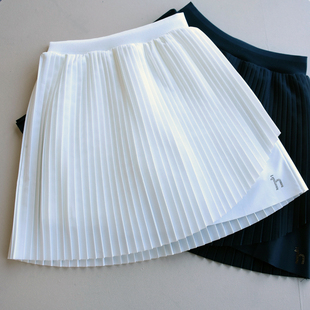 夏装~女中大童学院风百褶裙弹力裙带安全裤网球裙半身裙1036