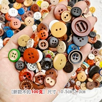 160 DIY DIY ручной деревянные кнопки из конопляных вспомогательных материалов