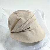 日系春夏季 小众设计款 棉麻面料复古百搭报童帽子画家帽遮阳帽子女